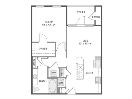 AMLI on Aldrich floor plan 3