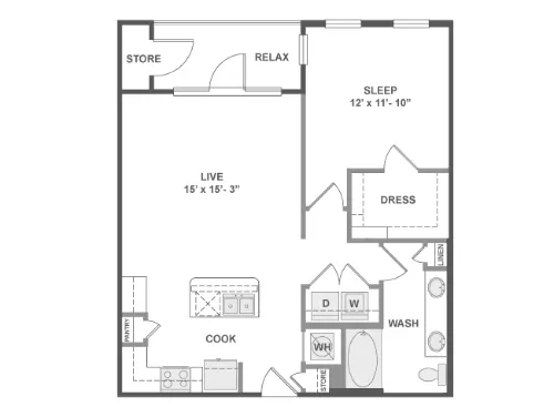 AMLI on Aldrich floor plan 4