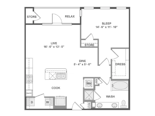 AMLI on Aldrich floor plan 5