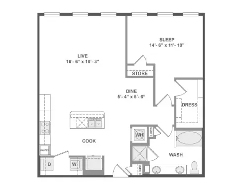 AMLI on Aldrich floor plan 7