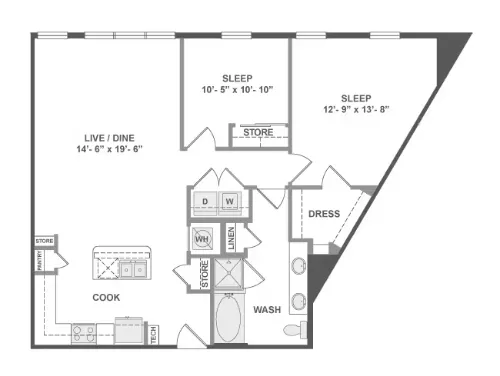 AMLI on Aldrich floor plan 8