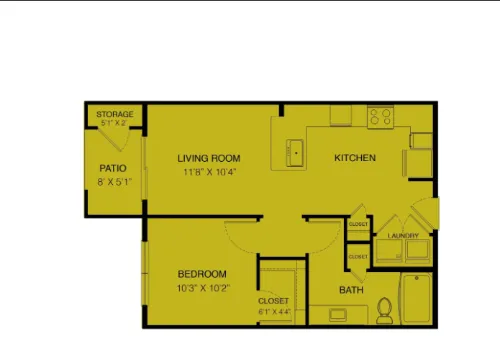 Bridge at Delco Flats floor plan 2