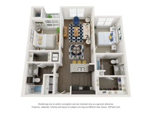 Bridge at Loyola floor plan 2