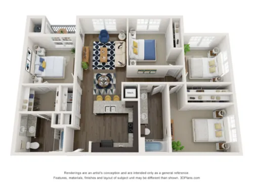 Bridge at Loyola floor plan 6