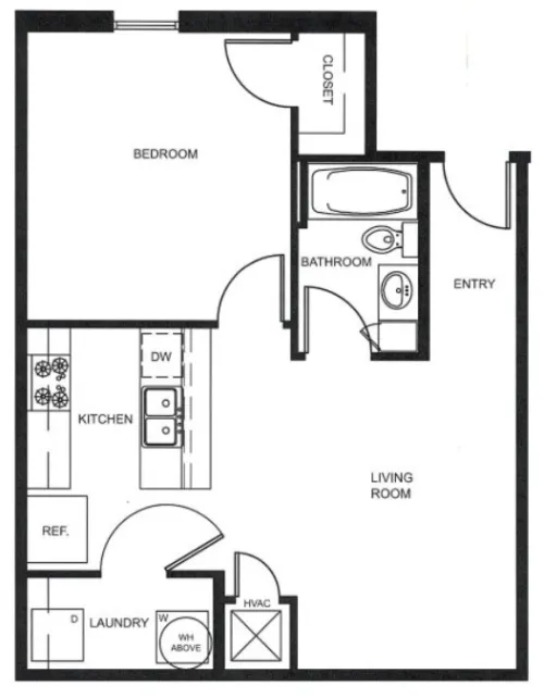 Country Village Apartments Sherman Floorplan 3