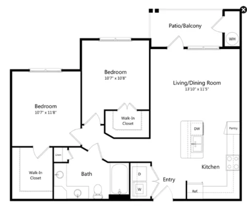 East Vue Ranch floor plan 1