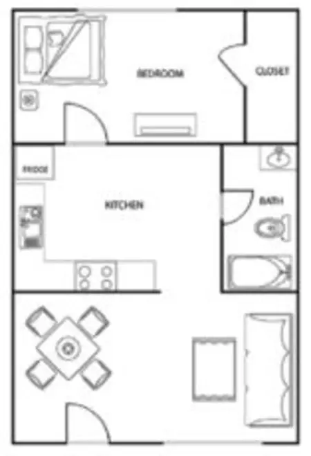 Eastgate Apartments FloorPlan 1