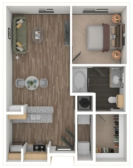 Elle West Avenue Apartment Austin Floor Plan 4