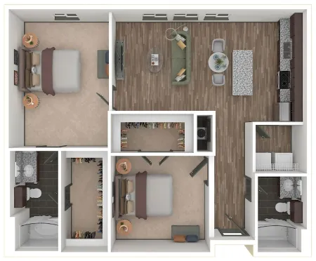 Elle West Avenue Apartment Austin Floor Plan 8