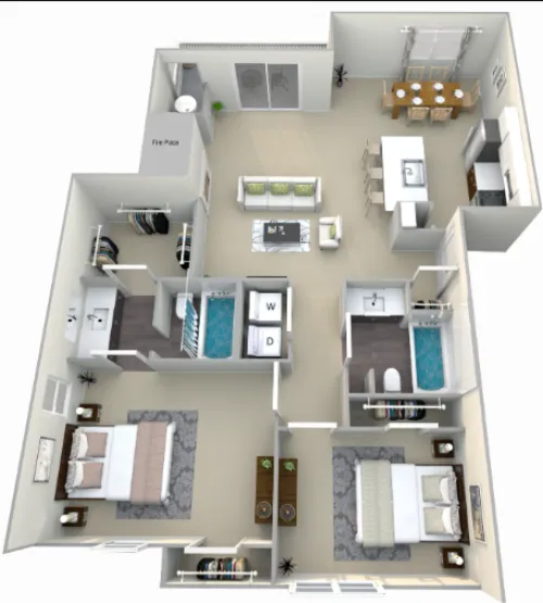 Evolve @ Arboretum floor plan 1