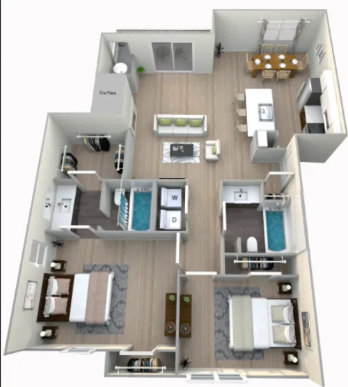 Evolve @ Arboretum floor plan 3