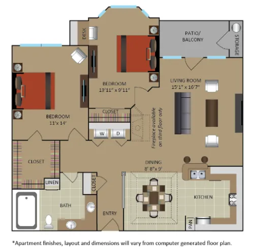 Gables Central Park Texas floor plan 1