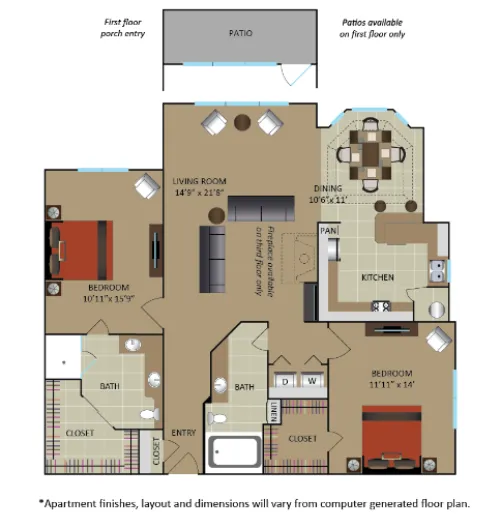 Gables Central Park Texas floor plan 2