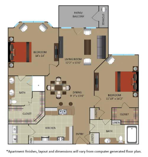 Gables Central Park Texas floor plan 3