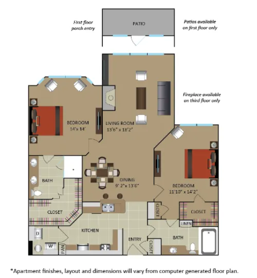 Gables Central Park Texas floor plan 4