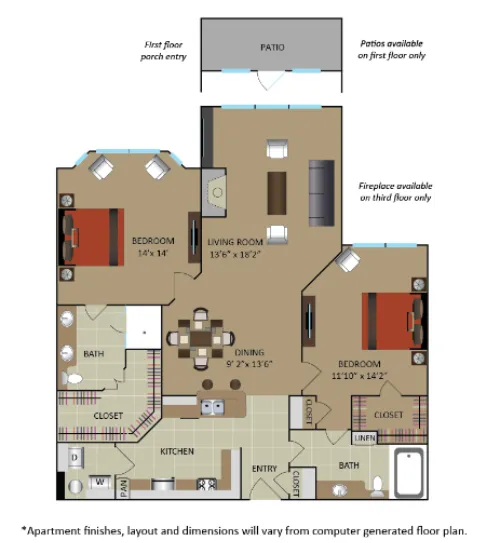 Gables Central Park Texas floor plan 5