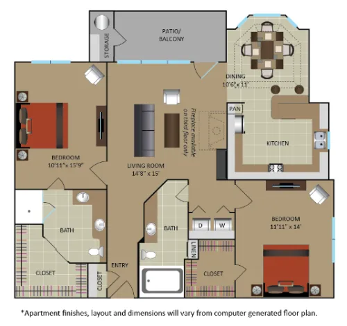 Gables Central Park Texas floor plan 7