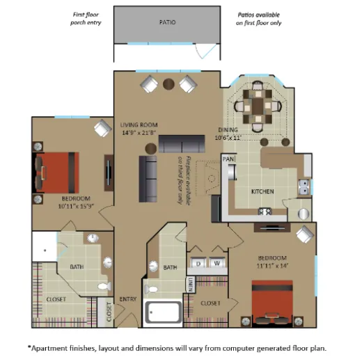 Gables Central Park Texas floor plan 9