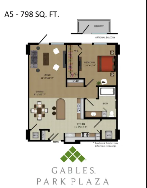 Gables Park Plaza floorplan 1