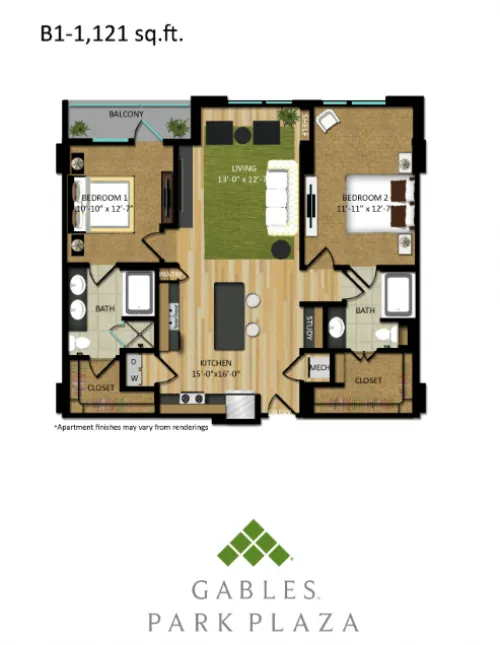 Gables Park Plaza floorplan 2