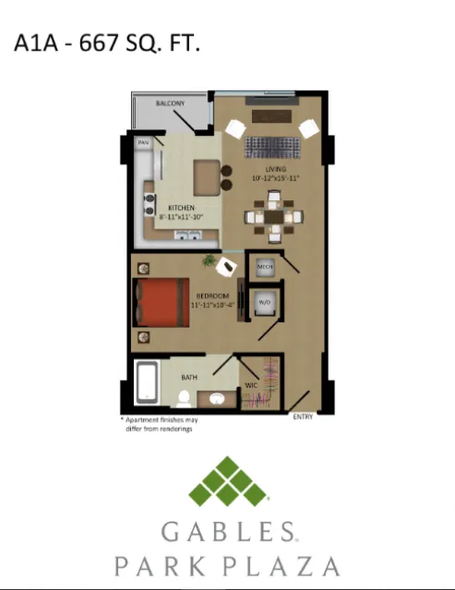 Gables Park Plaza floorplan 6