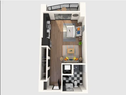 Gables Republic Square floorplan 1