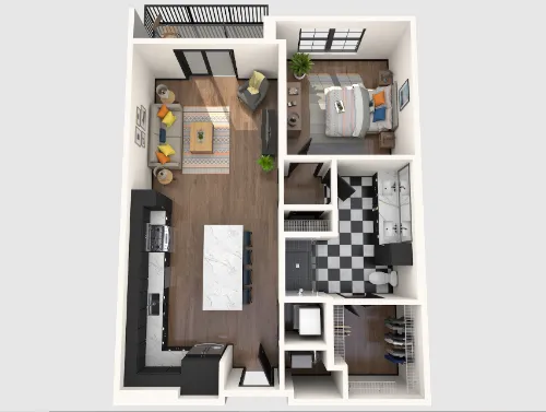 Gables Republic Square floorplan 13