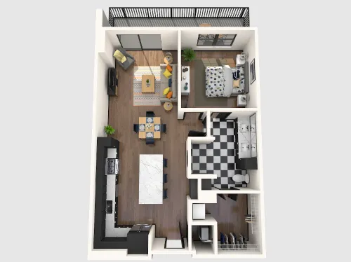 Gables Republic Square floorplan 14