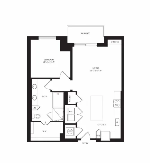 Gables Republic Square floorplan 15