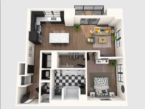 Gables Republic Square floorplan 16