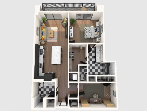 Gables Republic Square floorplan 2