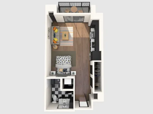 Gables Republic Square floorplan 2