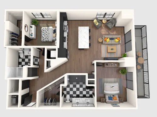 Gables Republic Square floorplan 4