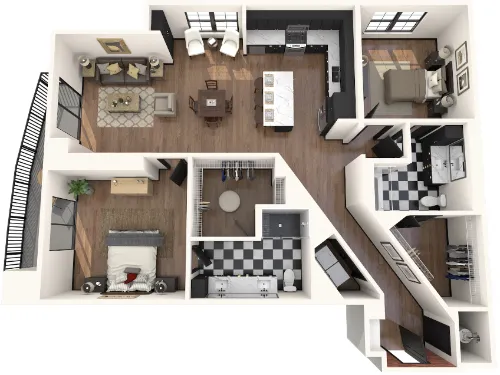 Gables Republic Square floorplan 6