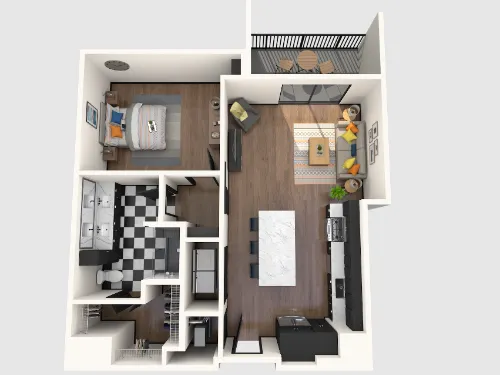 Gables Republic Square floorplan 6