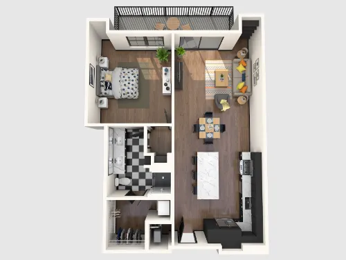 Gables Republic Square floorplan 7