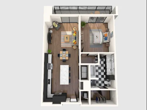 Gables Republic Square floorplan 8