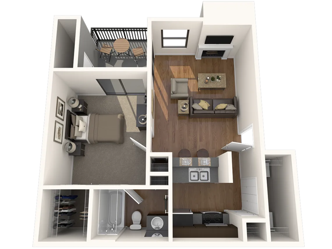 Great Hills Apartments Floor Plan 1