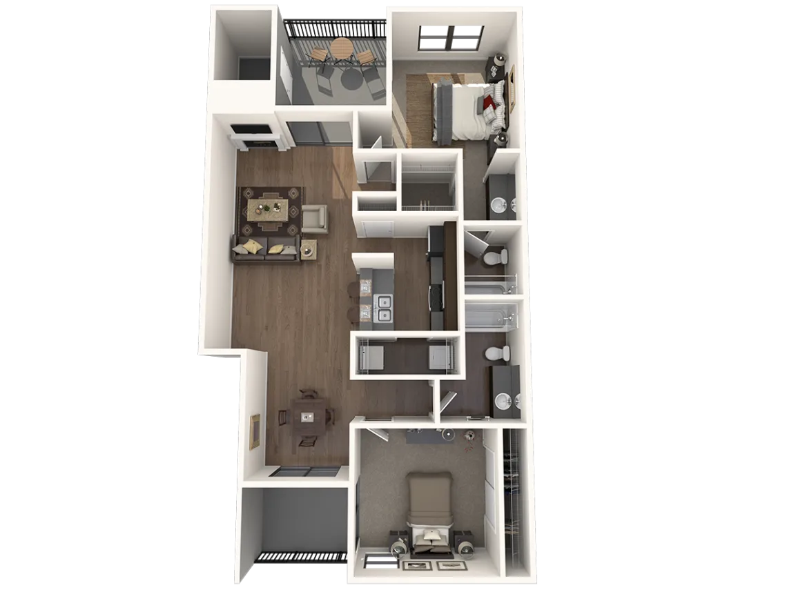 Great Hills Apartments Floor Plan 6