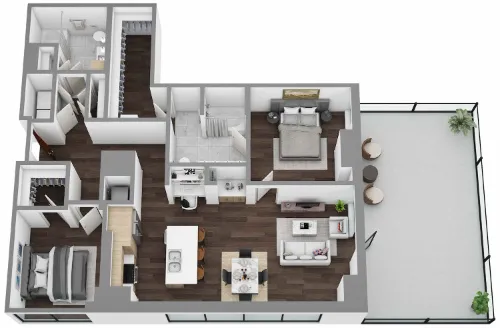 Hanover Brazos Street floorplan 3