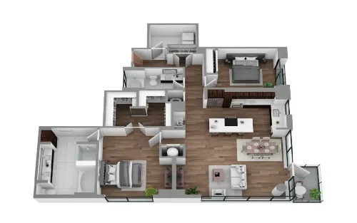 Hanover Republic Square floorplan 4