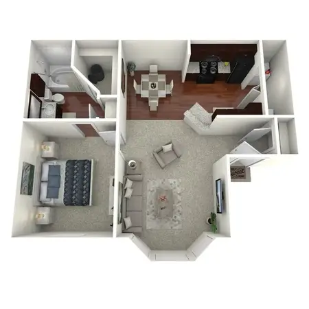 Hudson Trails Apartments FloorPlan 1