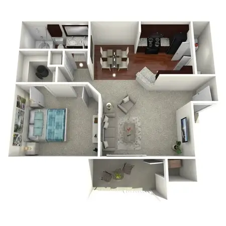 Hudson Trails Apartments FloorPlan 2