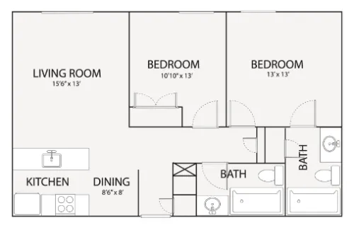 Kensington Court floor plan 1