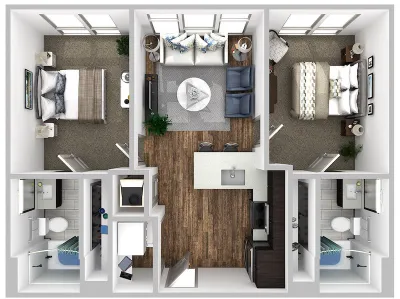 Korina at the Grove Apartment Floor Plan 10