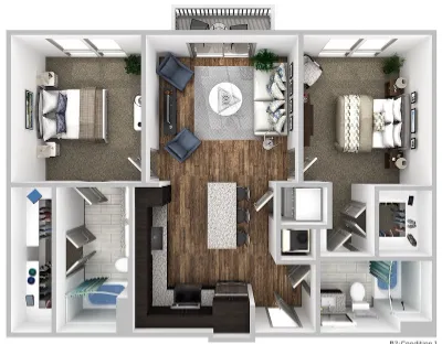 Korina at the Grove Apartment Floor Plan 12