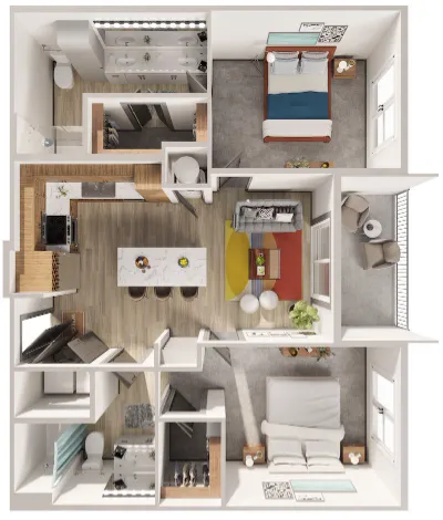 Korina at the Grove Apartment Floor Plan 13