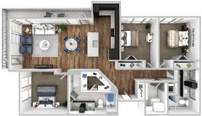 Korina at the Grove Apartment Floor Plan 14