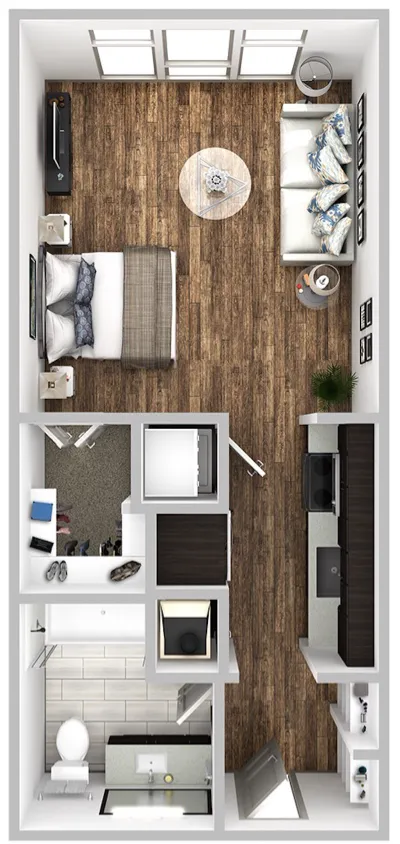 Korina at the Grove Apartment Floor Plan 2