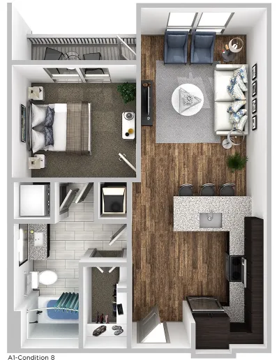 Korina at the Grove Apartment Floor Plan 5